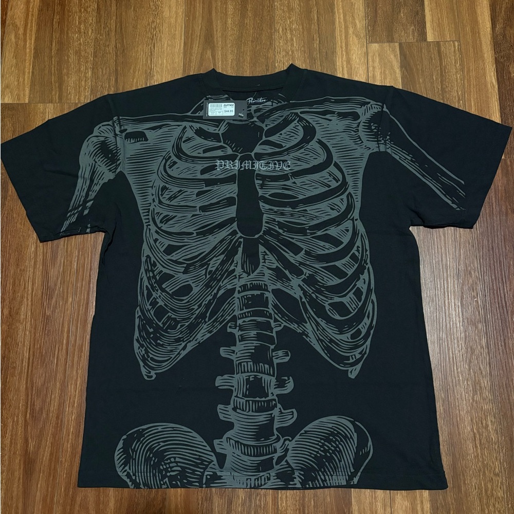 Primitive Black Skeleton Graphic Tee